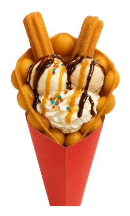 Bubble Waffel Churros