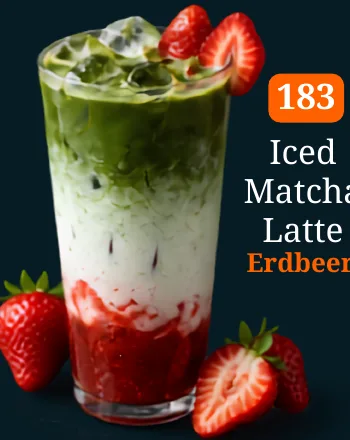 Iced Matcha Latte Erdbeer