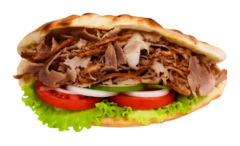 Steak-Döner mit gegrillten Zwiebeln